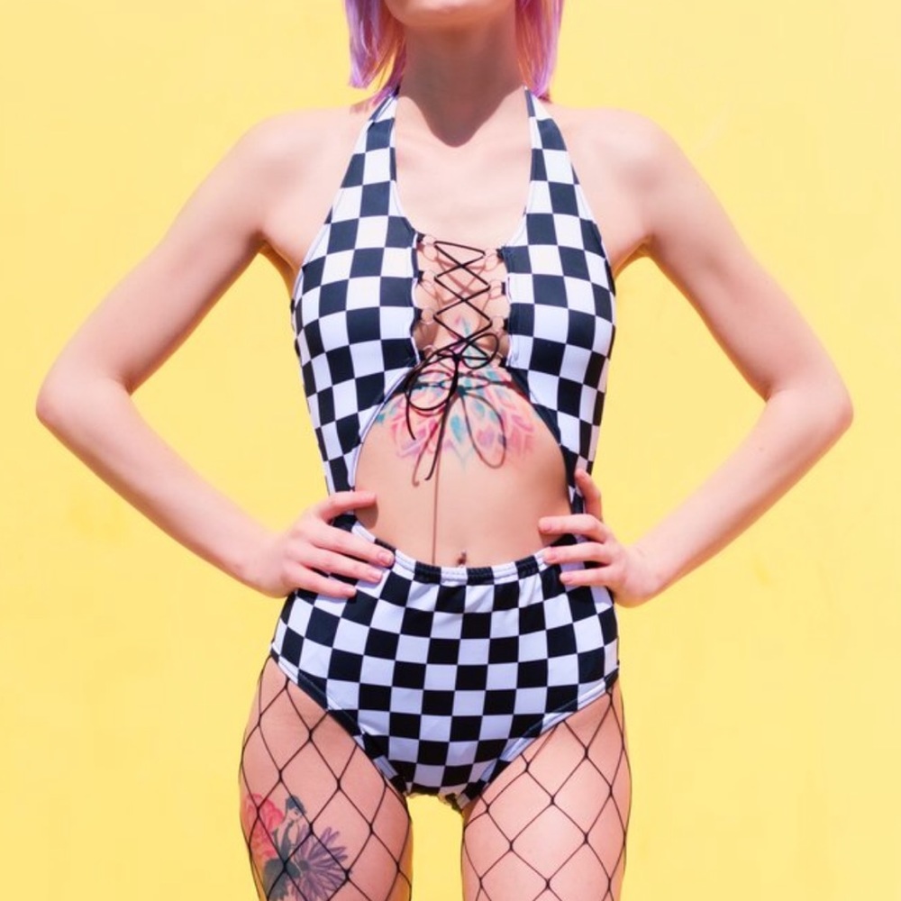 Checkered Bodysuit 🏁